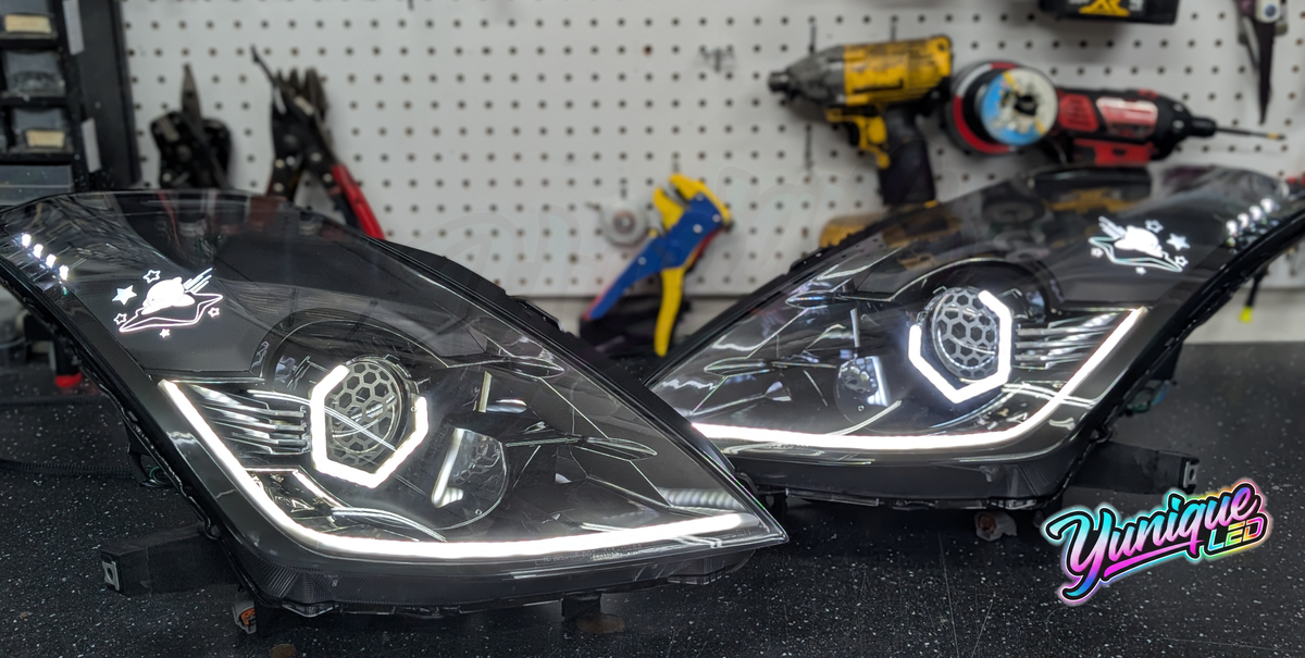 2003-2009 Nissan 350Z BlueGhozt Design Series Headlights