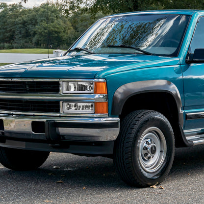 1988-1998 Chevrolet C10 GMC C/K LED Strip Bumper Corner Signal Lights (Chrome Housing/Clear Lens)