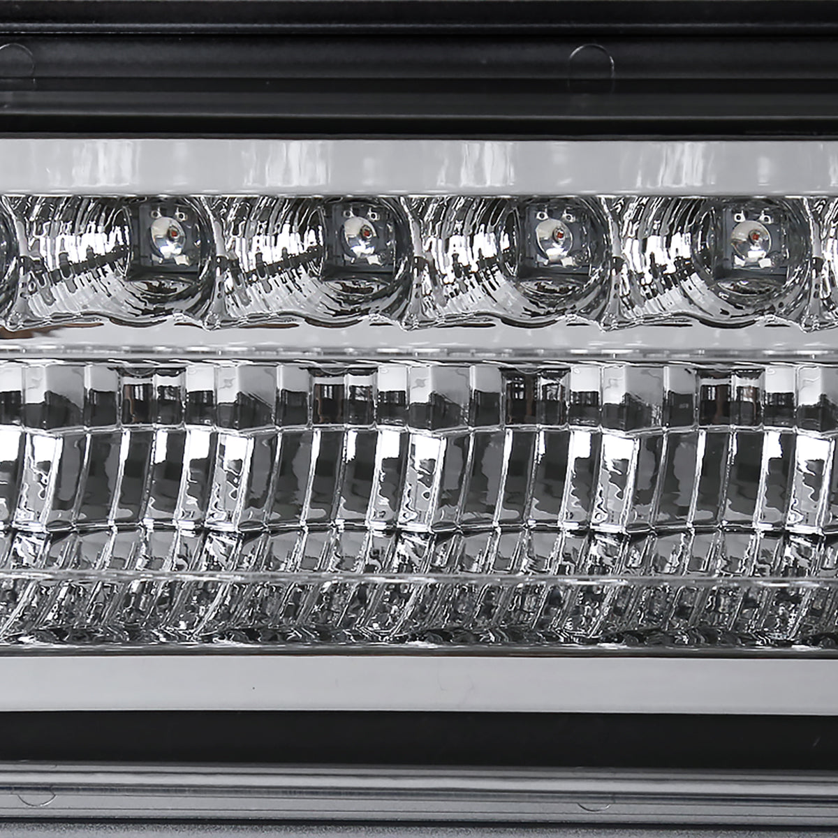 1988-1998 Chevrolet C/K Blazer/Tahoe/Silverado GMC Sierra/Yukon LED Bumper Lights (Chrome Housing/Clear Lens)
