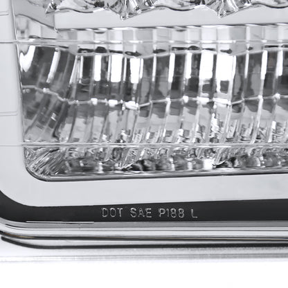 1988-1998 Chevrolet C/K Blazer/Tahoe/Silverado GMC Sierra/Yukon LED Bumper Lights (Chrome Housing/Clear Lens)