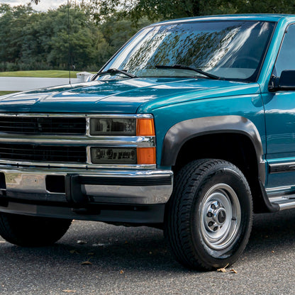 1988-1998 Chevrolet C10 GMC C/K LED Strip Bumper Corner Signal Lights (Chrome Housing/Smoked Lens)