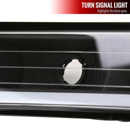 1988-1998 Chevrolet C10 GMC C/K LED Strip Bumper Corner Signal Lights (Matte Black Housing/Clear Lens)