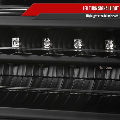 1988-1999 Chevrolet C/K Blazer/Tahoe/Silverado GMC Sierra/Yukon LED Bumper Lights (Matte Black Housing/Clear Lens)