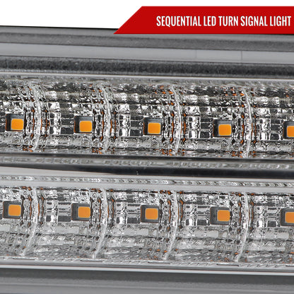 1999-2007 GMC Sierra/Yukon/Yukon XL Bumper Lights w/ Sequential Turn Signal Lights (Chrome Housing/Clear Lens)