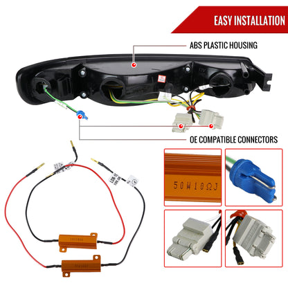 1999-2007 GMC Sierra/Yukon/Yukon XL Bumper Lights w/ Sequential Turn Signal Lights (Chrome Housing/Clear Lens)