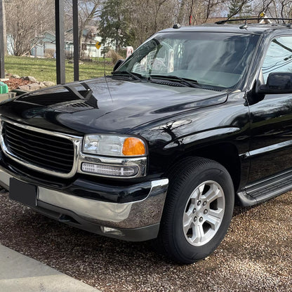 1999-2007 GMC Sierra/Yukon/Yukon XL Bumper Lights w/ Sequential Turn Signal Lights (Chrome Housing/Clear Lens)