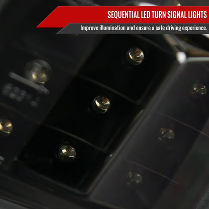 2015-2021 Subaru WRX / 2015-2017 WRX STI Sequential Front Bumper LED Turn Signal Lights (Matte Black Housing/Smoked Lens)