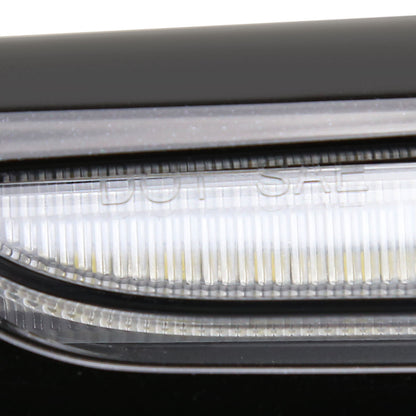 2018-2021 Subaru Impreza WRX STI LED Sequential Switchback Signal Fog Light Bezels (Glossy Black Housing/Clear Lens)