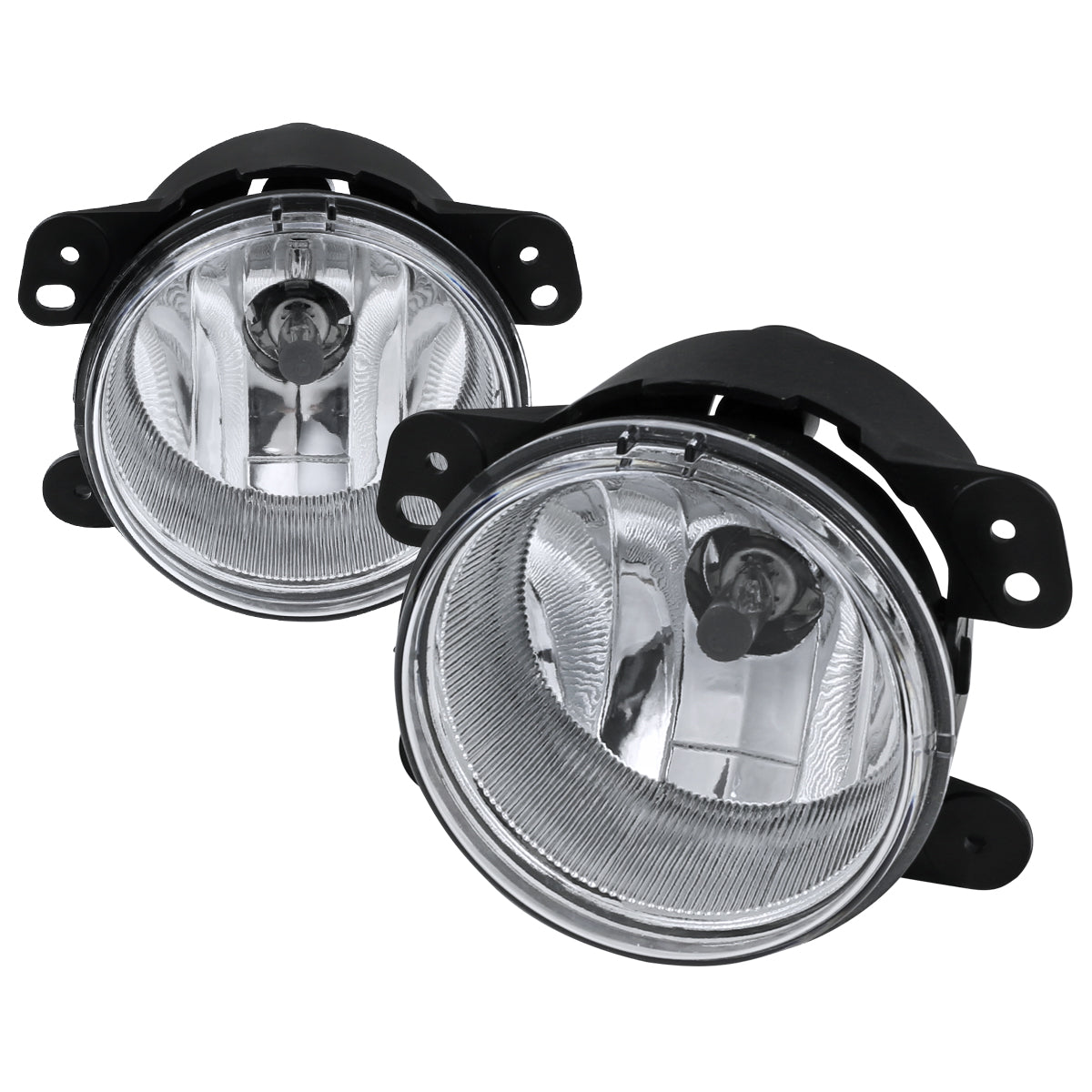 2005-2011 Chrysler 300/PT Cruiser Dodge Magnum/Journey Jeep Wrangler H8 Fog Light (Chrome Housing/Clear Lens)