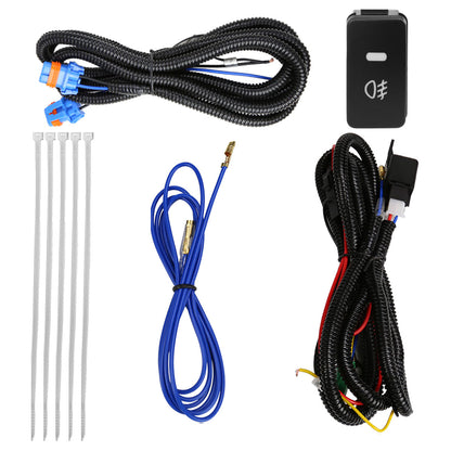 2006-2009 Toyota 4Runner 9006 HB4 Fog Lights Kit w/ Switch & Wiring Harness (Chrome Housing/Clear Lens)