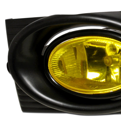 2001-2002 Honda Accord Sedan H11 Fog Lights Kit (Chrome Housing/Yellow Lens)
