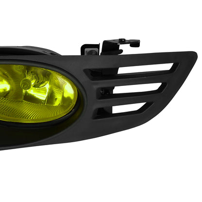 2003-2005 Honda Accord Coupe H11 Fog Lights Kit (Chrome Housing/Yellow Lens)