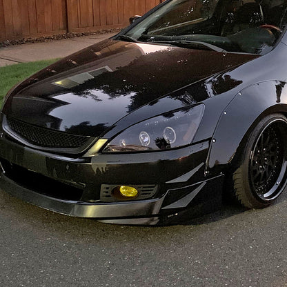 2003-2005 Honda Accord Coupe H11 Fog Lights Kit (Chrome Housing/Yellow Lens)