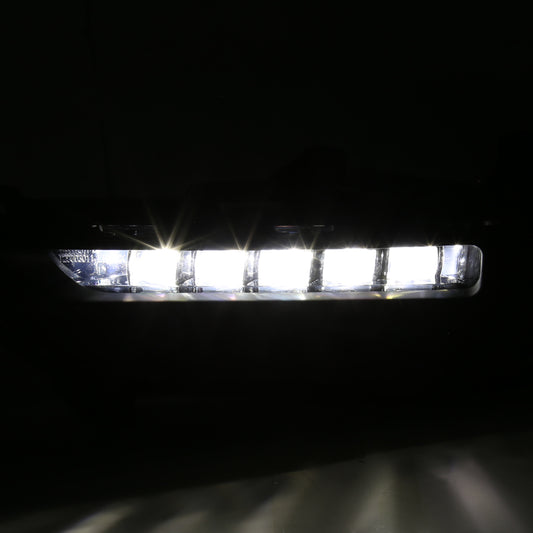 2016-2017 Honda Accord Coupe LED Fog Lights Kit (Chrome Housing/Clear Lens)