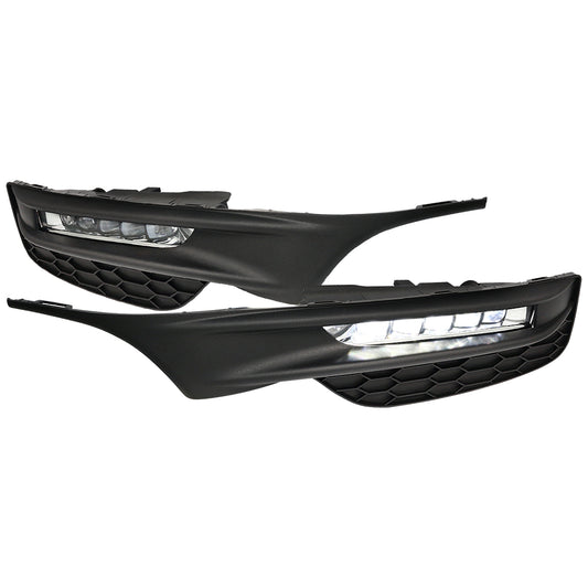2016-2017 Honda Accord Sedan LED Fog Lights Kit (Chrome Housing/Clear Lens)