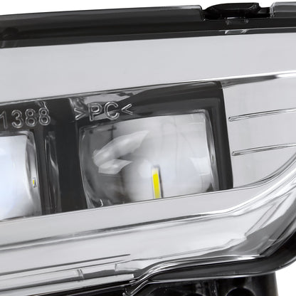 2018-2020 Honda Accord LED Fog Lights Kit w/ Switch & Wiring Harness (Chrome Housing/Clear Lens)