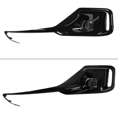 2021-2022 Honda Accord Sedan LED Fog Lights Kit (Glossy Black Housing/Clear Lens)