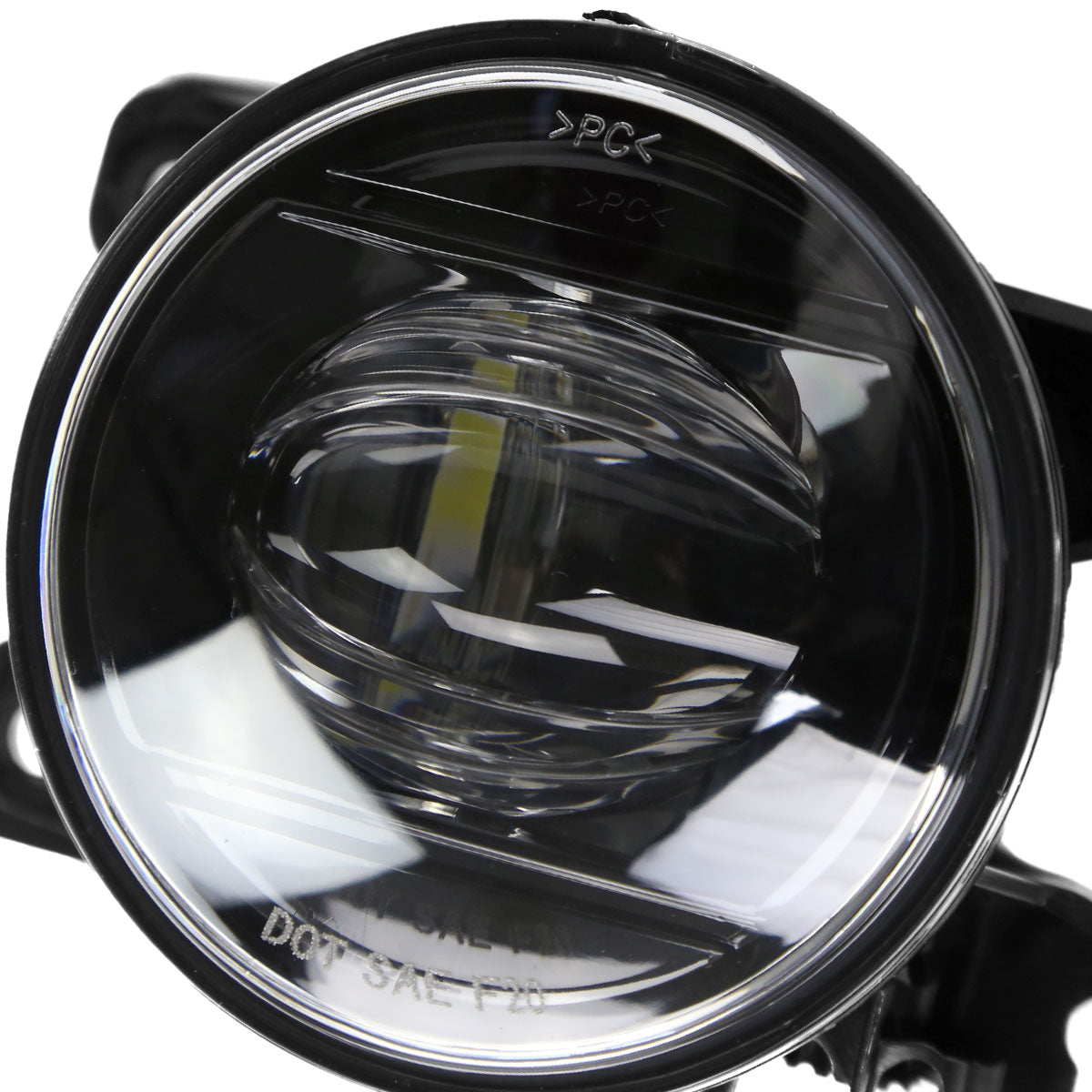 2021-2022 Honda Accord Sedan LED Fog Lights Kit (Glossy Black Housing/Clear Lens)