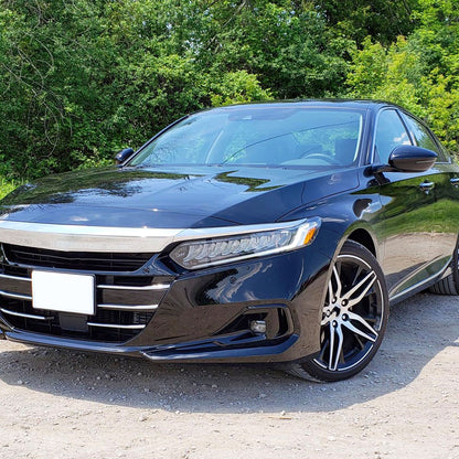 2021-2022 Honda Accord Sedan LED Fog Lights Kit (Glossy Black Housing/Clear Lens)