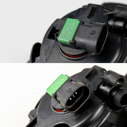 2010-2012 Nissan Altima Sedan H11 Fog Lights Kit (Chrome Housing/Clear Lens)