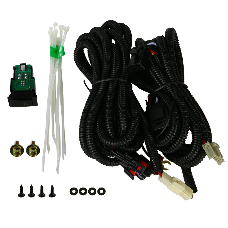 2010-2012 Nissan Altima Sedan H11 Fog Lights Kit (Chrome Housing/Clear Lens)