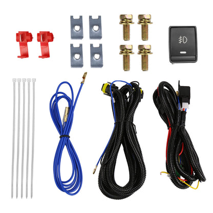 2016-2018 Nissan Altima H11 Fog Lights Kit w/ Switch & Wiring Harness (Chrome Housing/Clear Lens)