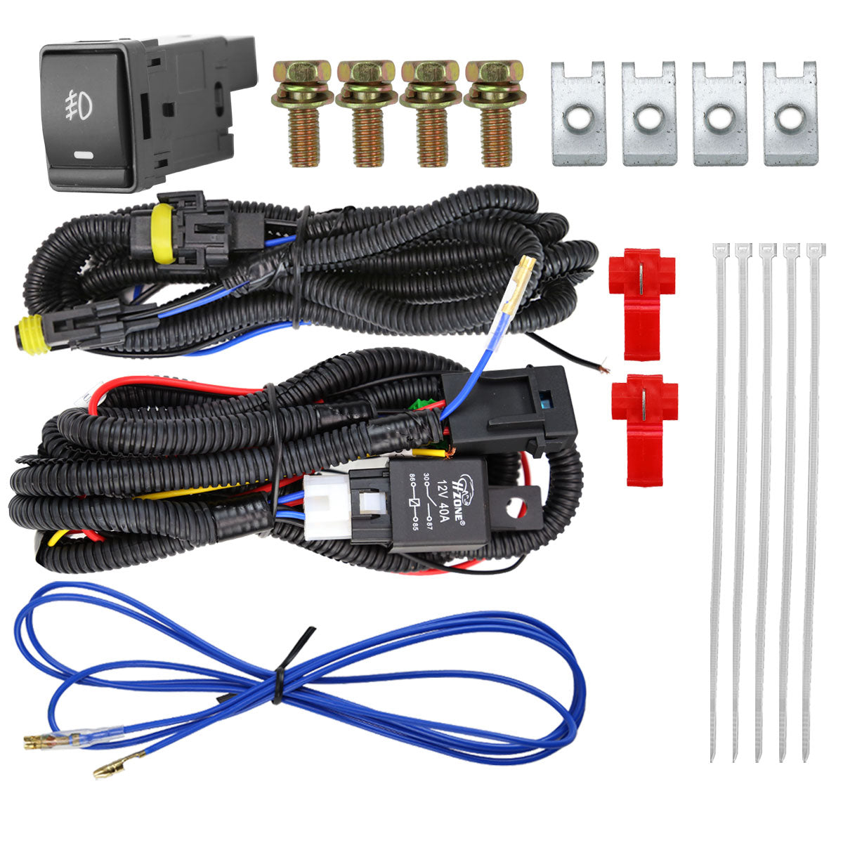 2019-2021 Nissan Altima H11 Fog Lights Kit (Chrome Housing/Clear Lens)