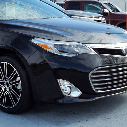2013-2015 Toyota Avalon H11 Fog Lights Kit w/ Switch & Wiring Harness (Chrome Housing/Clear Lens)