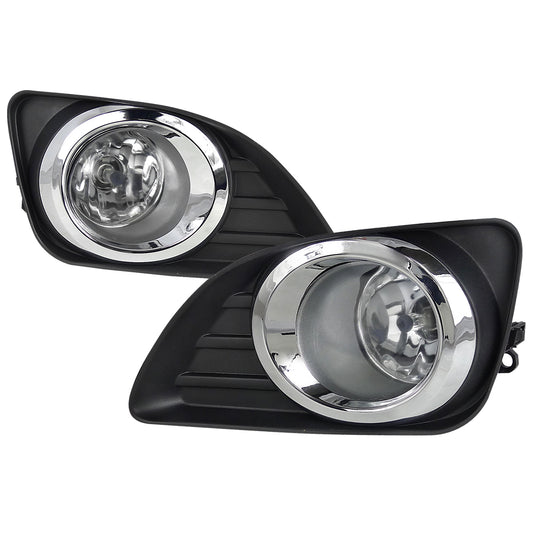 2010-2011 Toyota Camry LE/XLE/Base H11 Fog Lights Kit (Chrome Housing/Clear Lens)