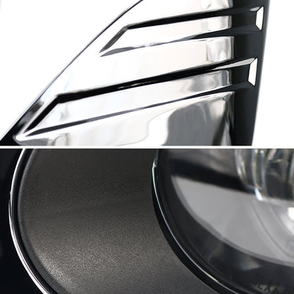 2012-2014 Toyota Camry SMD LED Projector Fog Lights w/ Switch, Wiring Harness, & Chrome Bezels(Chrome Housing/Clear Lens)