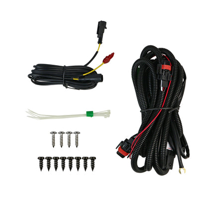 2012-2014 Toyota Camry SMD LED Projector Fog Lights w/ Switch, Wiring Harness, & Chrome Bezels(Chrome Housing/Clear Lens)