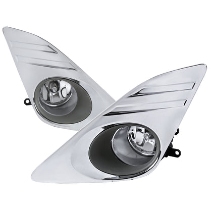 2012-2014 Toyota Camry H11 Fog Lights Kit (Chrome Housing/Clear Lens)