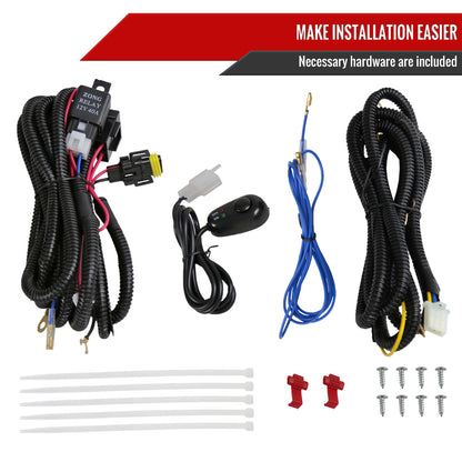 2005-2009 Dodge Caravan/Charger Chrysler Pacifica H8 Fog Lights Kit (Chrome Housing/Smoked Lens)