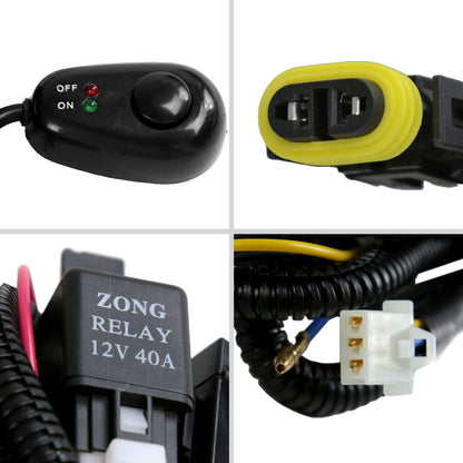 2005-2009 Dodge Caravan/Charger Chrysler Pacifica H8 Fog Lights Kit (Chrome Housing/Smoked Lens)