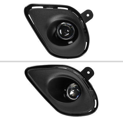 2015-2020 Dodge Charger H11 Projector Fog Lights Kit (Chrome Housing/Clear Lens)