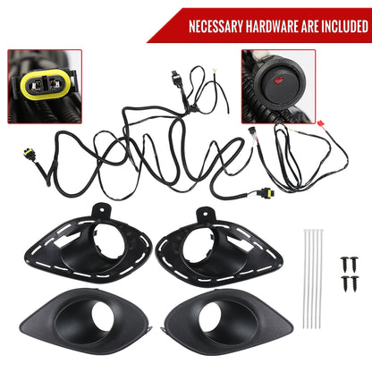 2015-2020 Dodge Charger H11 Projector Fog Lights Kit (Chrome Housing/Clear Lens)