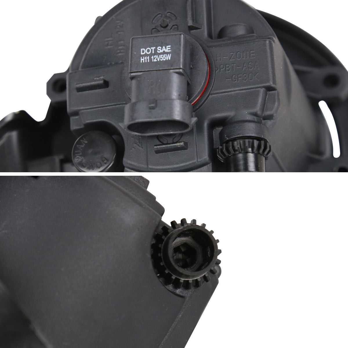 2018-2019 Toyota C-HR 12V/55W H11 Fog Lights Kit (Chrome Housing/Clear Lens)