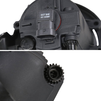 2018-2019 Toyota C-HR 12V/55W H11 Fog Lights Kit (Chrome Housing/Clear Lens)