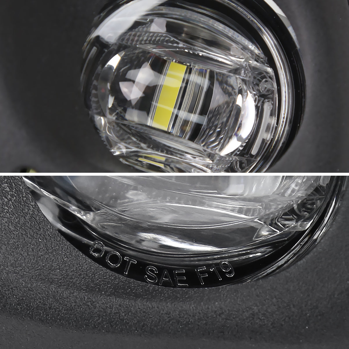2020-2021 Toyota C-HR LED Fog Light Kit (Chrome Housing/Clear Lens)