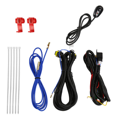 2010-2013 Chevrolet Camaro LED Fog Lights Kit w/ Switch & Wiring Harness (Chrome Housing/Clear Lens)