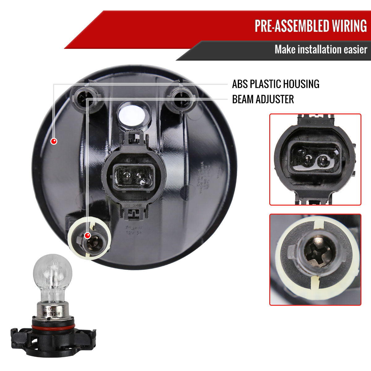 2021-2022 Chevrolet Colorado Fog Lights Kit (Chrome Housing/Clear Lens)