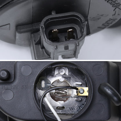 2001-2002 Toyota Corolla H3 Fog Lights (Chrome Housing/Yellow Lens)