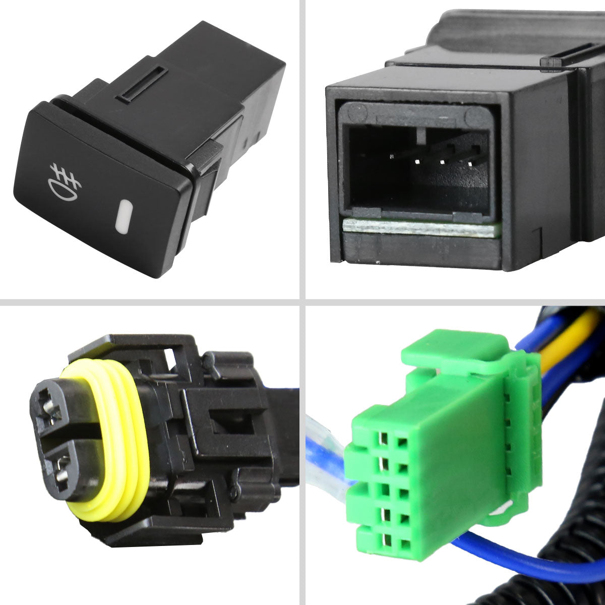 2014-2016 Toyota Corolla H16 Fog Lights Kit (Chrome Housing/Clear Lens)