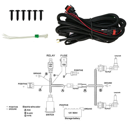 2017-2018 Toyota Corolla LED Fog Lights Kit (Chrome Housing/Clear Lens)