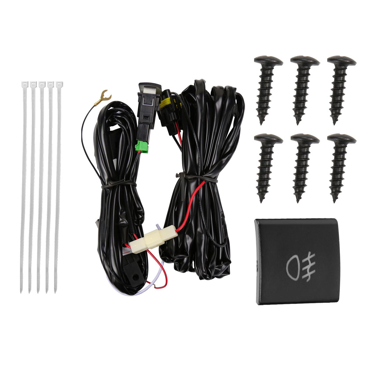 2019-2021 Toyota Corolla Hatchback LED Fog Lights Kit (Chrome Housing/Clear Lens)