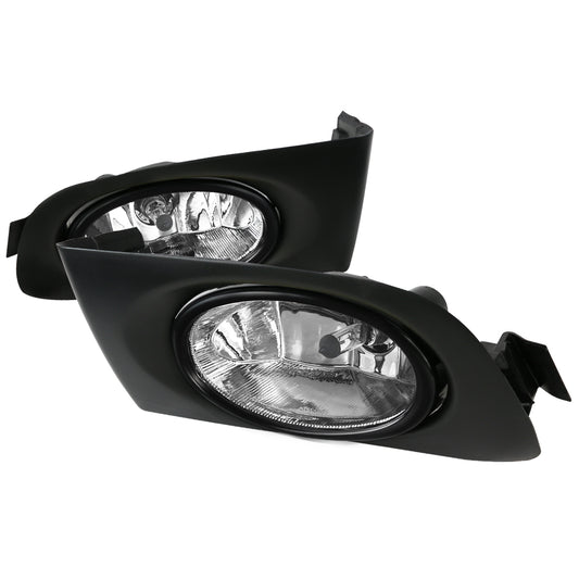 2001-2003 Honda Civic Coupe/Sedan 12V/55W H11 Fog Lights (Chrome Housing/Clear Lens)