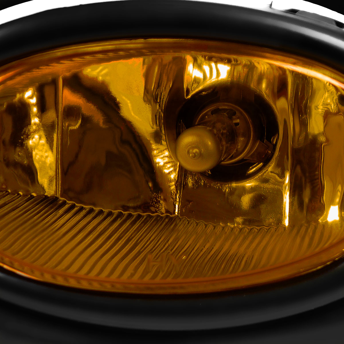 2002-2005 Honda Civic Si Hatchback H11 Fog Lights Kit (Chrome Housing/Amber Yellow Lens)