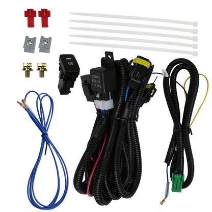 2004-2005 Honda Civic Coupe/Sedan H8 Fog Lights Kit (Chrome Housing/Yellow Lens)