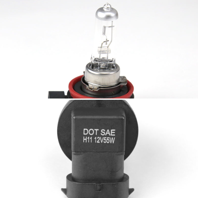 2004-2005 Honda Civic Coupe/Sedan H11 Fog Lights Kit - HZ (Chrome Housing/Clear Lens)