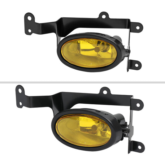 2006-2008 Honda Civic Coupe H11 Fog Lights Kit (Chrome Housing/Yellow Lens)